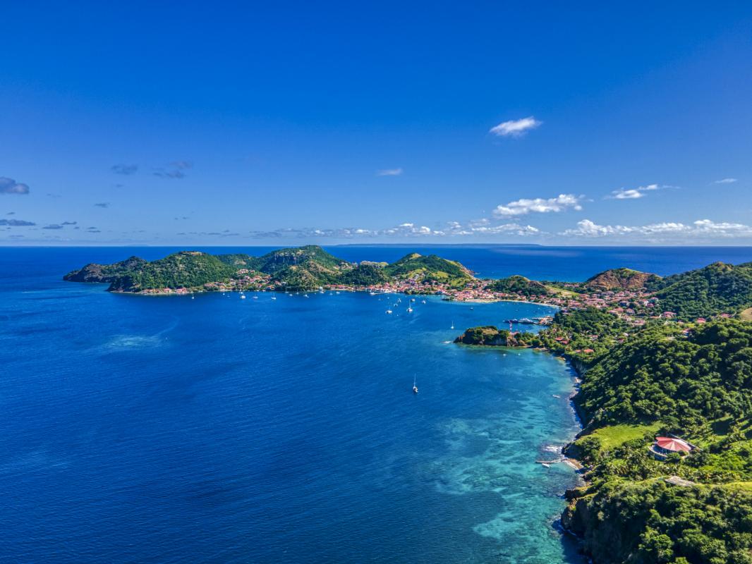 Location villa vue mer aux Saintes Guadeloupe-vue du ciel-4